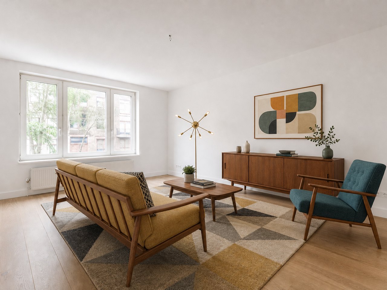 Midcentury staging